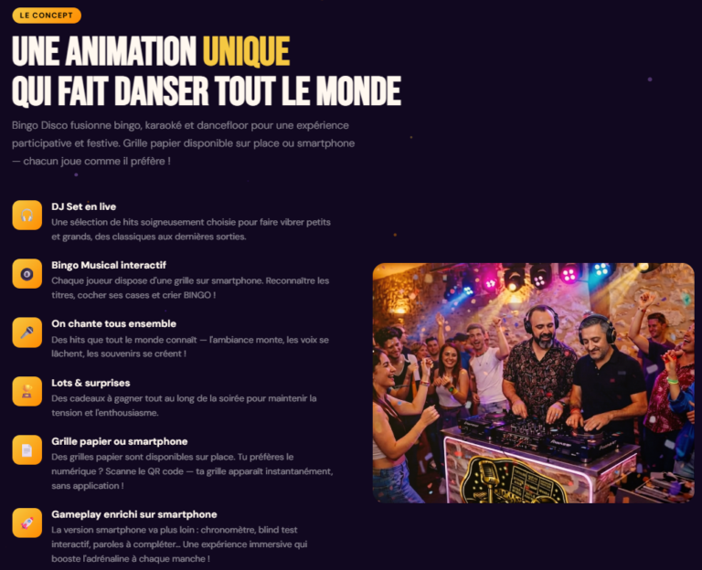 Soirée Bingo Disco